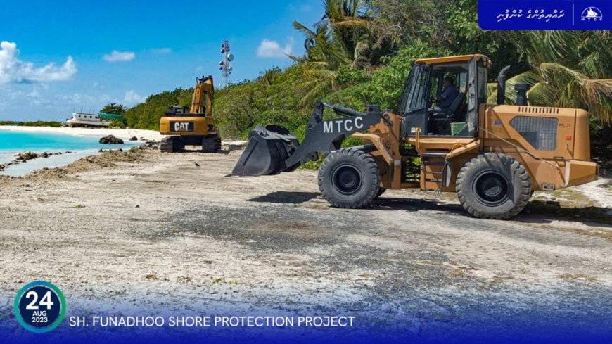 Sh. Funadhoo shore protection project commenced