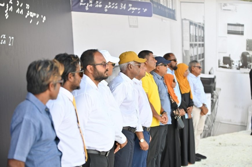 Pres. inaugurates the completion of water and sewerage network in Th. Kinbidhoo