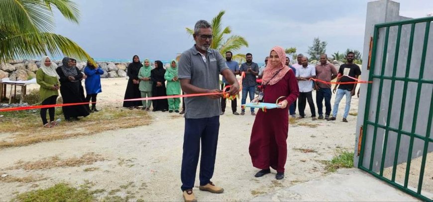 ށ. ކޮމަންޑޫގައި އަލަށް އިމާރާތް ކުރެވުނު ވޭސްޓް މެނޭޖްމަންޓް ސެންޓަރ ހުޅުވައިފި