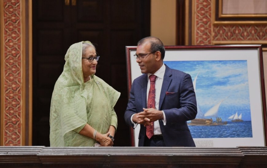 Former President Mohamed Nasheed congratulates Prime Minister Sheikh Hasina on her fourth consecutive general election win in Bangladesh, praising her wise leadership for the country's remarkable progress.