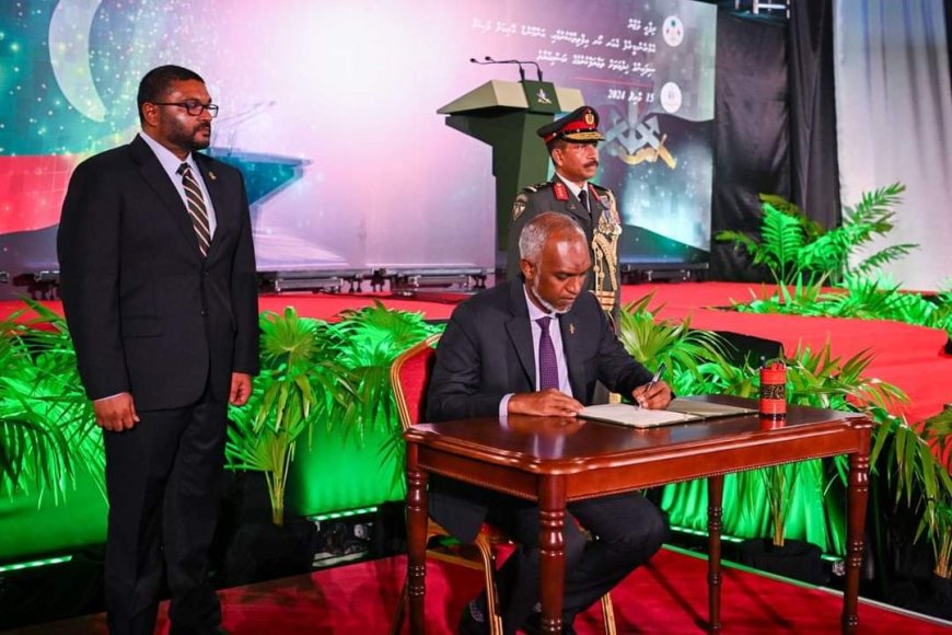 President Dr. Mohamed Muizzu Launches Maldives National Defence Force's First-Ever Unmanned Aerial Vehicles (UAVs)