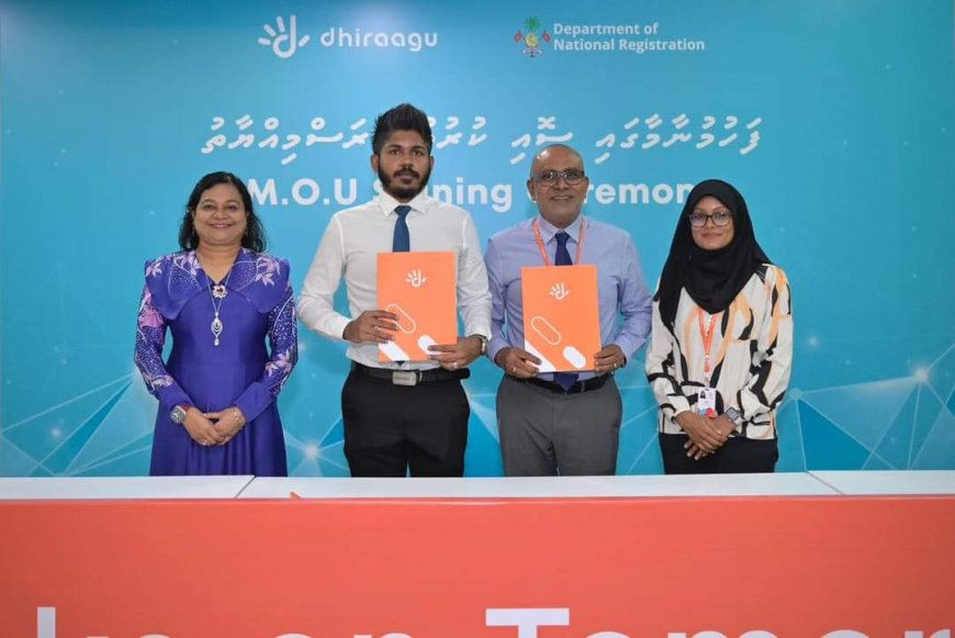 Department of National Registration and Dhiraagu Partner to Enhance Data Accuracy