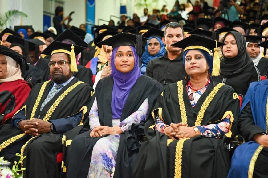 First Lady Sajidha Mohamed Graces MNU Graduation Ceremony, Congratulates Graduates