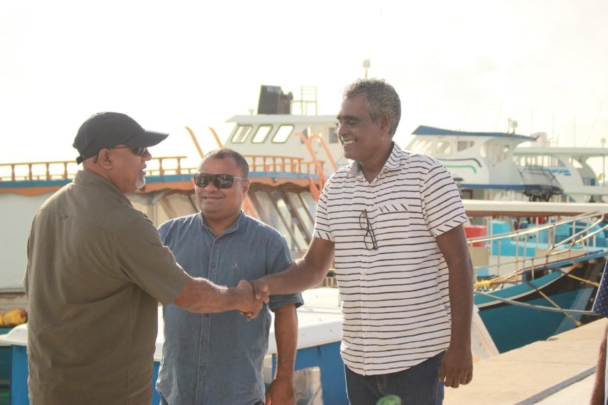 Handball Association of Maldives President Attends Mila Uthuru Handball Competition 2024 Opening in Komandoo